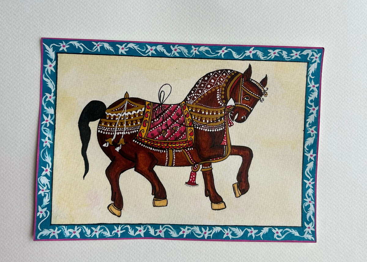 Traditional Horse on High Quality Museum grade Archival paper