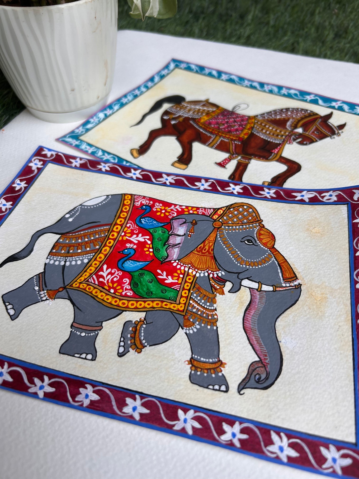 Traditional Elephant Fine Art Print on Archival Paper